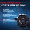 MOCA Power Steering Pump w/ Pulley Fit for 2014-2019 Toyota Tundra 4.6L & 2007-2021 Toyota Tundra 5.7L