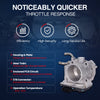 MOCA S20129 Throttle Body with 3 Pipes Fit for 2006-2008 Toyota RAV4 2.4L &  2007-2009 Toyota Camry 2.4L &  2010-2012 Lexus HS250h