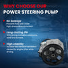 MOCA Power Steering Pump w/Pulley Fit for 2008-2011 Subaru Impreza 2.5L & 2009-2011 Subaru Impreza 2.0L