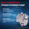 MOCA Power Steering Pump Fit for 2001-2007 Chrysler Town & Country & 2001-2007 Chrysler Voyager 3.3L & 2001-2007 Dodge Caravan 3.3L