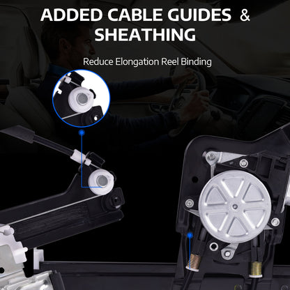 Regulador de ventana eléctrica trasera derecha MOCA con motor compatible con Cadillac Escalade ESV 2003-2006 y Chevrolet Avalanche 1500 2500 2002-2006 y GMC Yukon XL 1500 2500 2000-2006