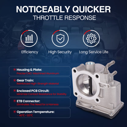 Cuerpo del acelerador MOCA compatible con Nissan Frontier 2.5L (2005-2019, 2022-2023) y Nissan Frontier 3.8L (2020, 2022)