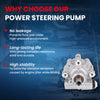 MOCA Power Steering Pump Fit for 2010-2012 Chevrolet Equinox 3.0L & 2013-2017 Chevrolet Equinox 3.6L & 2013-2017 GMC Terrain 3.6L