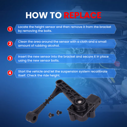 MOCA RH3875 Front Right Ride Height Level Sensor Fit for 2005-2009 Land Rover LR3 4.0L 4.4L