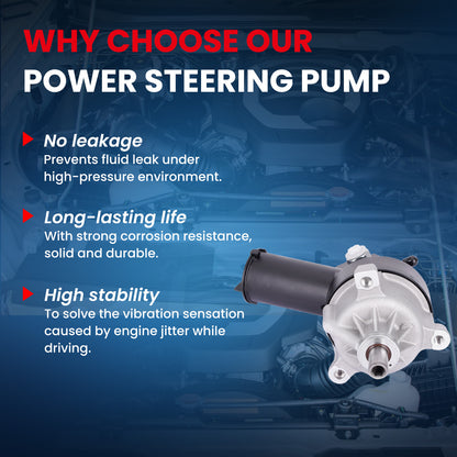 MOCA Power Steering Pump Fit for 1990-1997 Ford Aerostar 3.0L 4.0L & 1998-2006 Ford Ranger 3.0L & 1993-1995 Mercury Sable 3.0L 3.8L