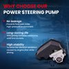 MOCA Power Steering Pump Fit for 1996-2001 Jeep Cherokee 4.0L & 1997-2003 Jeep Wrangler 4.0L