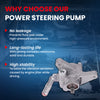 MOCA Power Steering Pump Fit for 1999-2003 Acura TL V6 3.2L & 2001-2003 Acura CL V6 3.2L & 2003-2004 Honda Pilot V6 3.5L