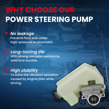 MOCA Power Steering Pump Fit for 2002-2006 Jeep Liberty 3.7L