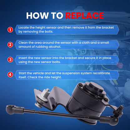 MOCA 926-785 Rear Right Ride Leveling Height Sensor Fit for 2006-2011 Buick Lucerne 3.8L 4.6L & 2006-2011 Cadillac DTS 4.6L