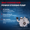 MOCA Power Steering Pump Fit for 2005-2010 Chrysler 300 2.7L 3.5L & 2006-2010 Dodge Charger 2.7L 3.5L & 2005-2008 Dodge Magnum 2.7L 3.5L