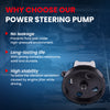 MOCA Power Steering Pump Fit for 1999-2003 Volvo S80 2.9L & 1999-2004 Volvo V70 2.3L & 2004-2005 Volvo S80 2.5L