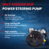 MOCA Power Steering Pump Fit for 2010-2012 Ford Fusion 3.5L & 2007-2010 Ford Edge 3.5L & 2007-2012 Lincoln MKZ 3.5L