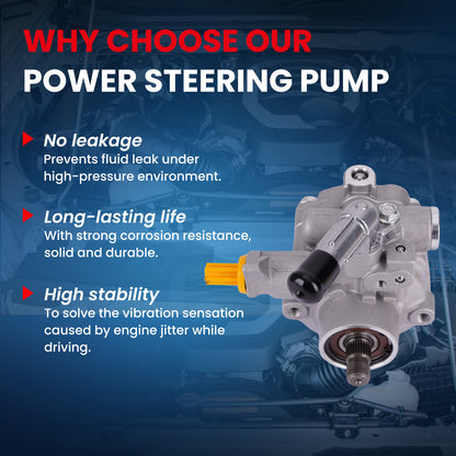 MOCA Power Steering Pump Fit for 2009-2013 Subaru Forester & 2005-2007 Subaru Legacy & 2005-2009 Subaru Outback 2.5L