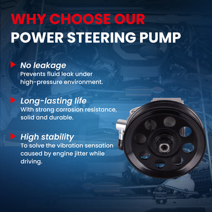 Bomba de dirección asistida MOCA compatible con Ford E-350 y E-450 (2011-2019, 5,4 L y 6,8 L)
