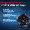 MOCA Power Steering Pump Fit for 2011-2019 Ford E-350 E-450 5.4L 6.8L