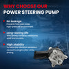 MOCA Power Steering Pump Fit for 2000-2003 Ford Excursion 7.3L & 1992-1997 Ford F-250 5.0L & 1999-2003 Ford F-550 Super Duty 7.3L