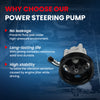 MOCA Power Steering Pump with Pulley Fit for 2007-2012 Nissan Altima 3.5L & 2009-2014 Nissan Maxima 3.5L & 2011-2014 Nissan Murano 3.5L