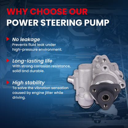 Bomba de dirección asistida MOCA compatible con BMW 325xi (2001-2005), BMW 328is (1997-1999) y BMW 330xi (2001-2005)