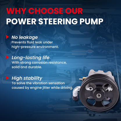 Bomba de dirección asistida MOCA compatible con Subaru Baja 2.5L 2003-2006 y Subaru Legacy 2.5L 2000-2004 y Subaru Outback 2.5L 2000-2004