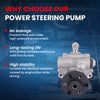 MOCA Power Steering Pump Fit for 2008-2013 BMW 128i & 2007-2013 BMW 328i & 2009-2013 BMW 328i xDrive