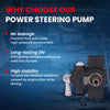 MOCA Power Steering Pump Fit for 2004-2007 Ford Crown Victoria V8 4.6L & 2003-2006 Lincoln Town Car V8 4.6L & 2004-2007 Mercury Grand Marquis V8 4.6L