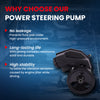 MOCA Power Steering Pump w/ Pulley Fit for 1999-2000 Jeep Grand Cherokee 4.7L & 1999-2004 Jeep Grand Cherokee 4.0L