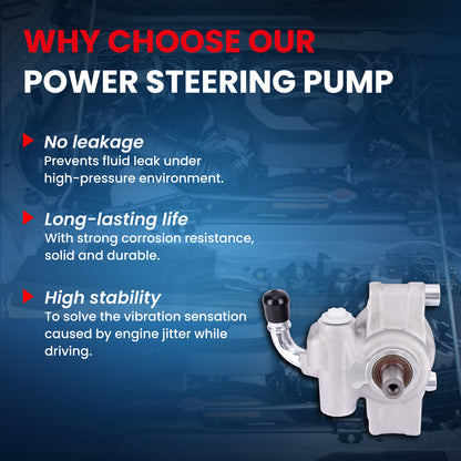 MOCA Power Steering Pump Fit for 2009-2012 Ford Flex 3.5L & 2010-2012 Ford Taurus 3.5L & 2009-2012 Lincoln MKS 3.7L