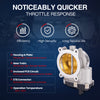 MOCA Throttle Body Fit for 2014-2021 Chevrolet Silverado V8 5.3L & 2015-2021 Chevrolet Tahoe V8 5.3L & 2015-2021 GMC Yukon V8 5.3L