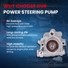 MOCA Power Steering Pump Fit for 2002-2006 Nissan Altima 3.5L & 2004-2008 Nissan Maxima 3.5L & 2004-2009 Nissan Quest 3.5L