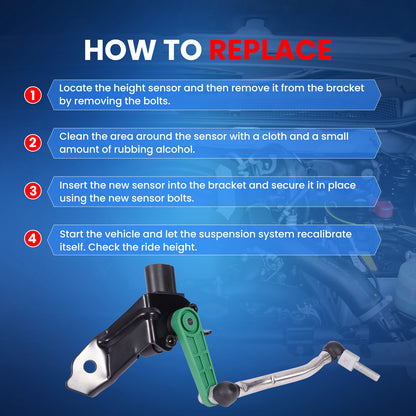 MOCA RH5043 Front Right Ride Leveling Height Sensor Fit for 2009-2016 Audi A4 A4 Quattro 2.0L & 2010-2017 Audi A5 Quattro 2.0L & 2010-2017 Audi S5 3.0L