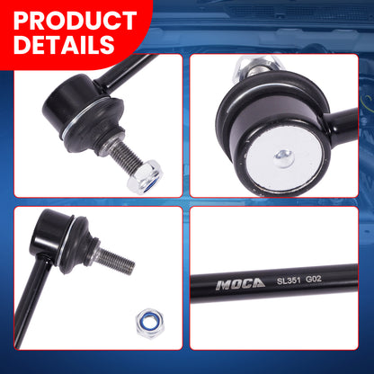 MOCA 2Pcs Front Stabilizer Sway Bar End Link Kit Fit for 2012-2014 Ford Focus L4 2.0L & 2010-2013 Mazda 3 Sport L4 2.0L & 08-14 Volvo XC70 L6 3.2L