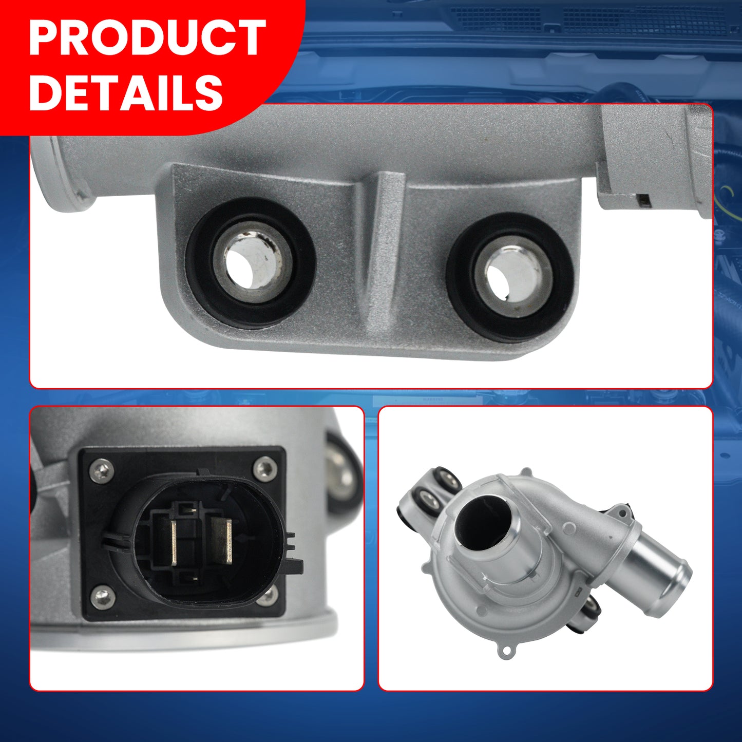 Bomba de agua eléctrica MOCA para Ford C-Max 2.0L (2013-2018), Ford Fusion 2.0L (2014-2020) y Lincoln MKZ 2.0L (2013-2020)