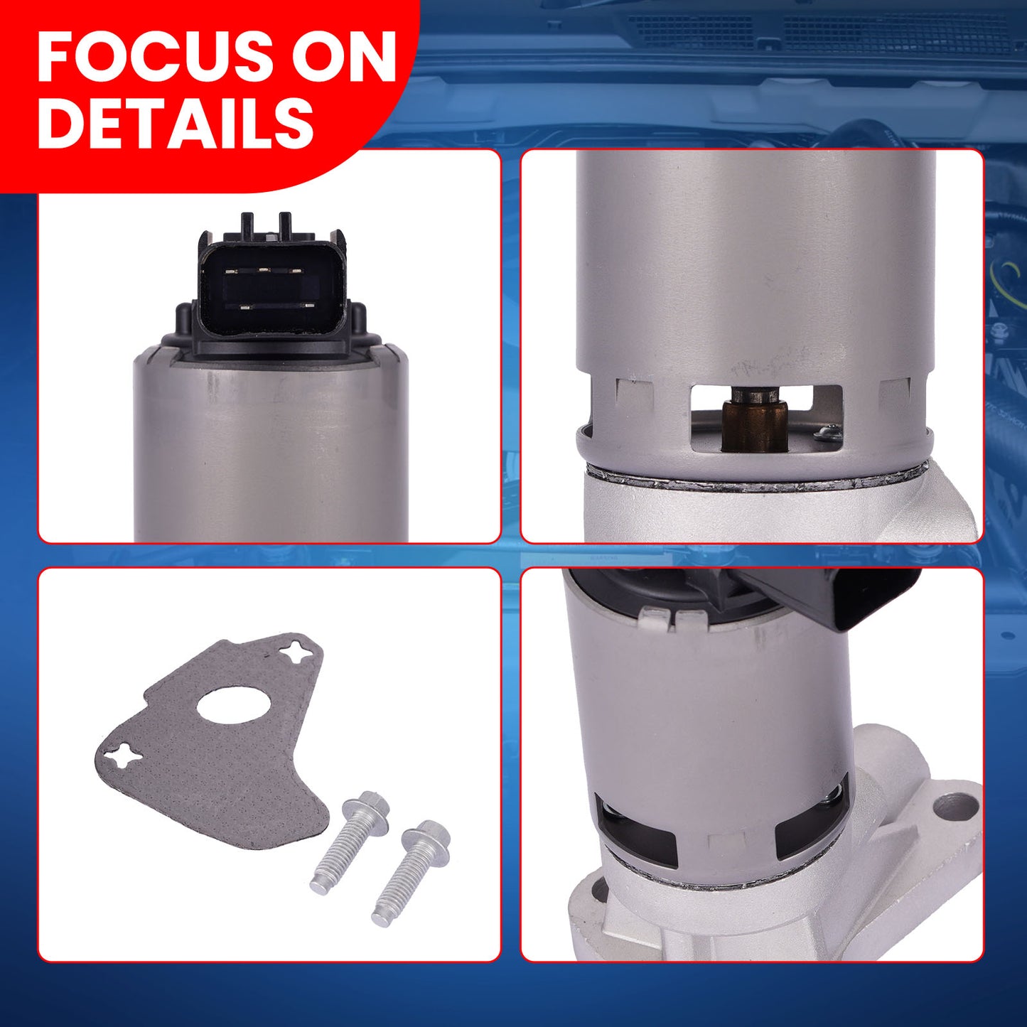 Válvula EGR MOCA EGV828 compatible con Dodge Dakota Durango 4.7L 2005-2007 y Jeep Grand Cherokee 4.7L 2005-2007