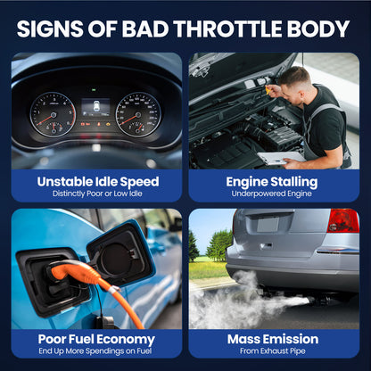 MOCA Throttle Body Fit for 2001-2005 Volkswagen Jetta L4 2.0L & 2001-2003 Volkswagen Beetle Golf L4 2.0L