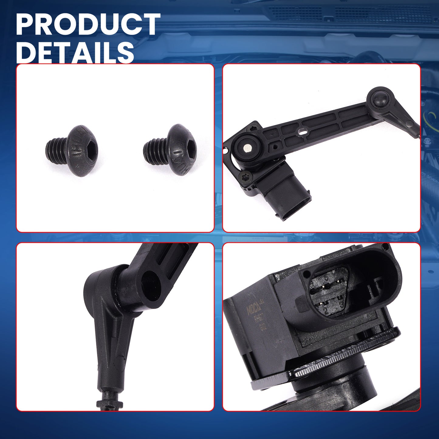 MOCA RH3877 Rear Right Ride Height Level Sensor Fit for 2005-2009 Land Rover LR3 4.0L 4.4L & 2006-2009 Land Rover Range Rover Sport 4.2L 4.4L