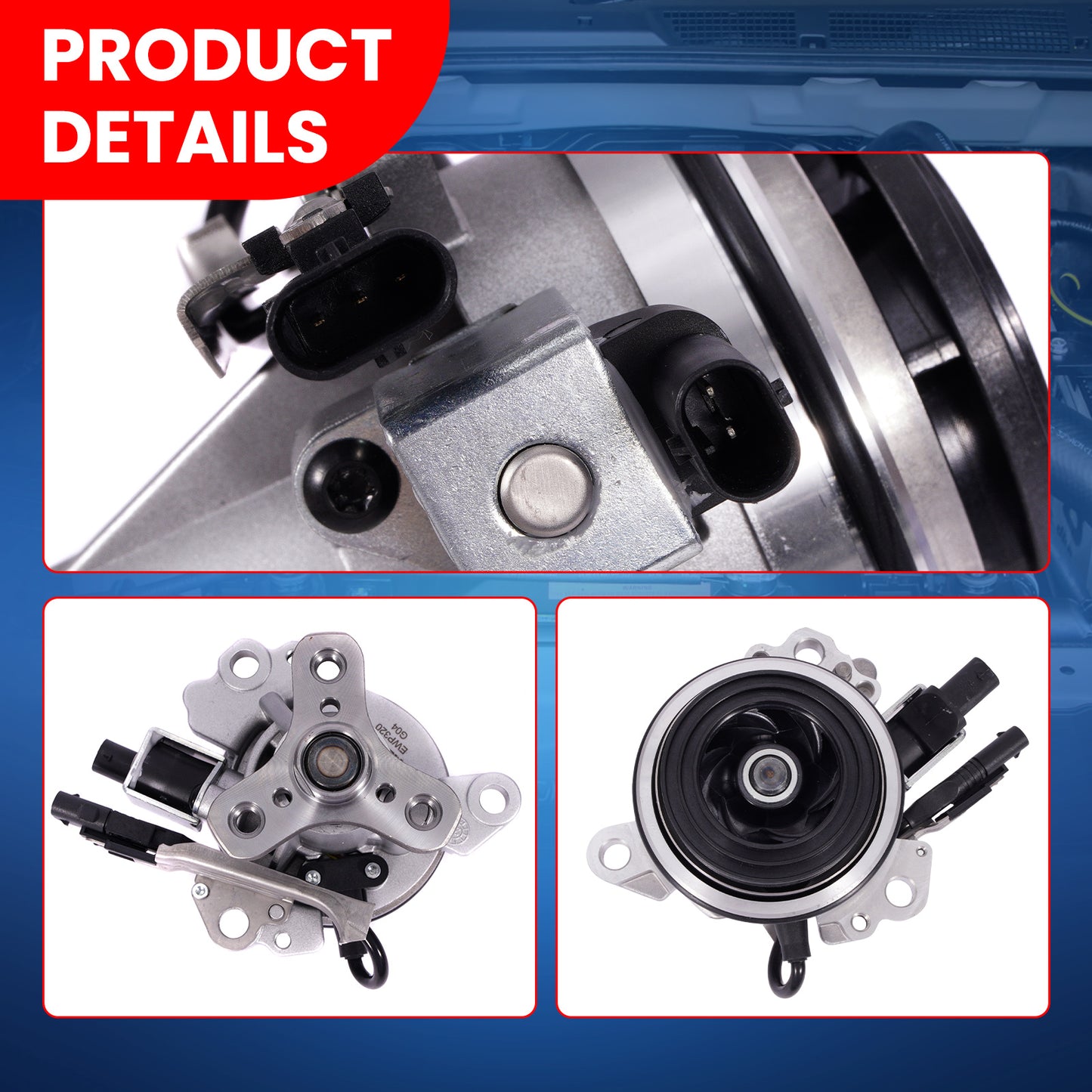 MOCA Electric Engine Water Pump Fit for 2020-2025 Land Rover Range Rover 3.0L & 2021-2024 Land Rover Discovery 3.0L & 2020-2023 Land Rover Defender 110 3.0L