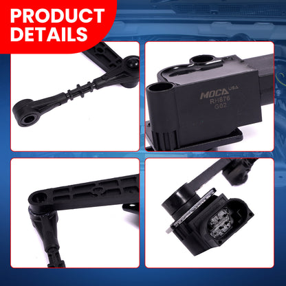 MOCA V48-72-0088 Front Left Ride Leveling Height Sensor Fit for 2005-2009 Land Rover LR3 4.0L 4.4L & 2009 Land Rover LR3 4.4L & 2006 Land Rover LR3 4.0L