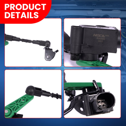MOCA V10-72-0056 Rear Left Ride Leveling Height Sensor Fit for 2015-2024 Porsche Macan & 2011-2018 Audi A8 Quattro & 2012-2018 Audi A6 A7 Quattro