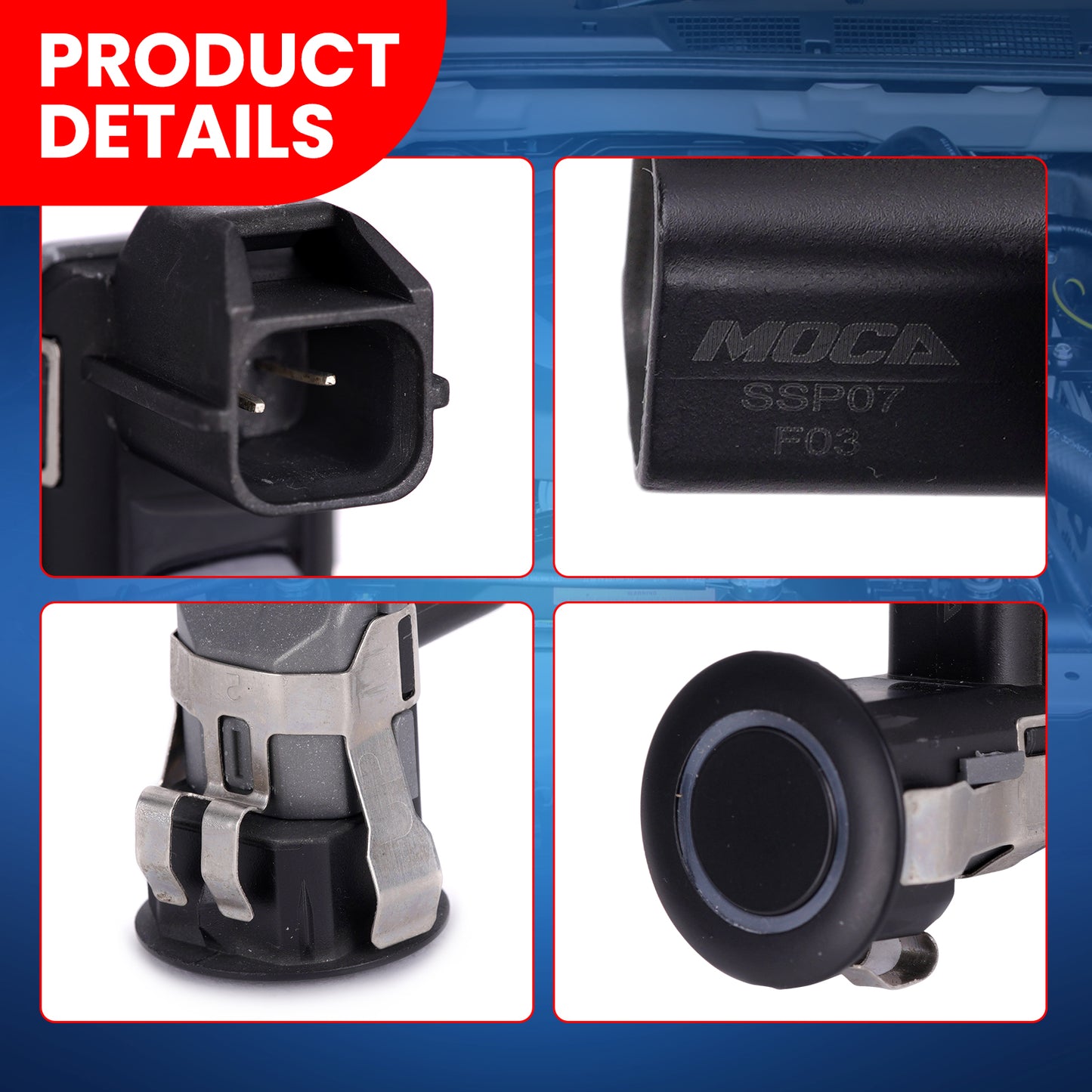 MOCA Parking Aid Sensor Fit for 2008-2012 Infiniti EX35 3.5L & 2009-2013 Infiniti FX50 5.0L & 2014-2017 Infiniti Qx70 3.7L 5.0L & 2009-2010 Nissan Cube 1.8L