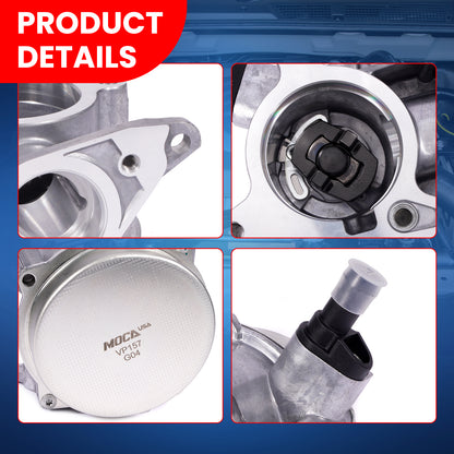 Bomba de vacío MOCA VCP157 compatible con Volkswagen CC 2.0L (2009-2017), Volkswagen Eos 2.0L (2009-2016) y Audi A3 A3 Quattro 2.0L (2009-2013)