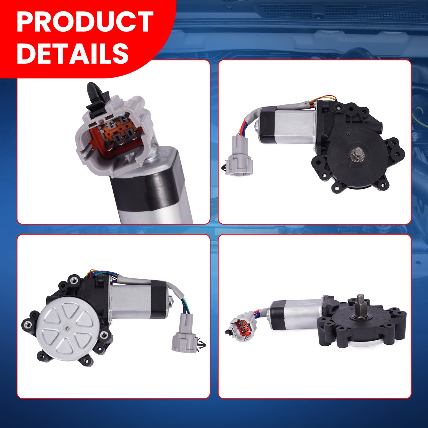 MOCA Front Left Power Window Motor Fit for 2004-2015 Nissan TITAN & 2005-2015 Nissan Armada & 2004-2013 INFINITI QX56