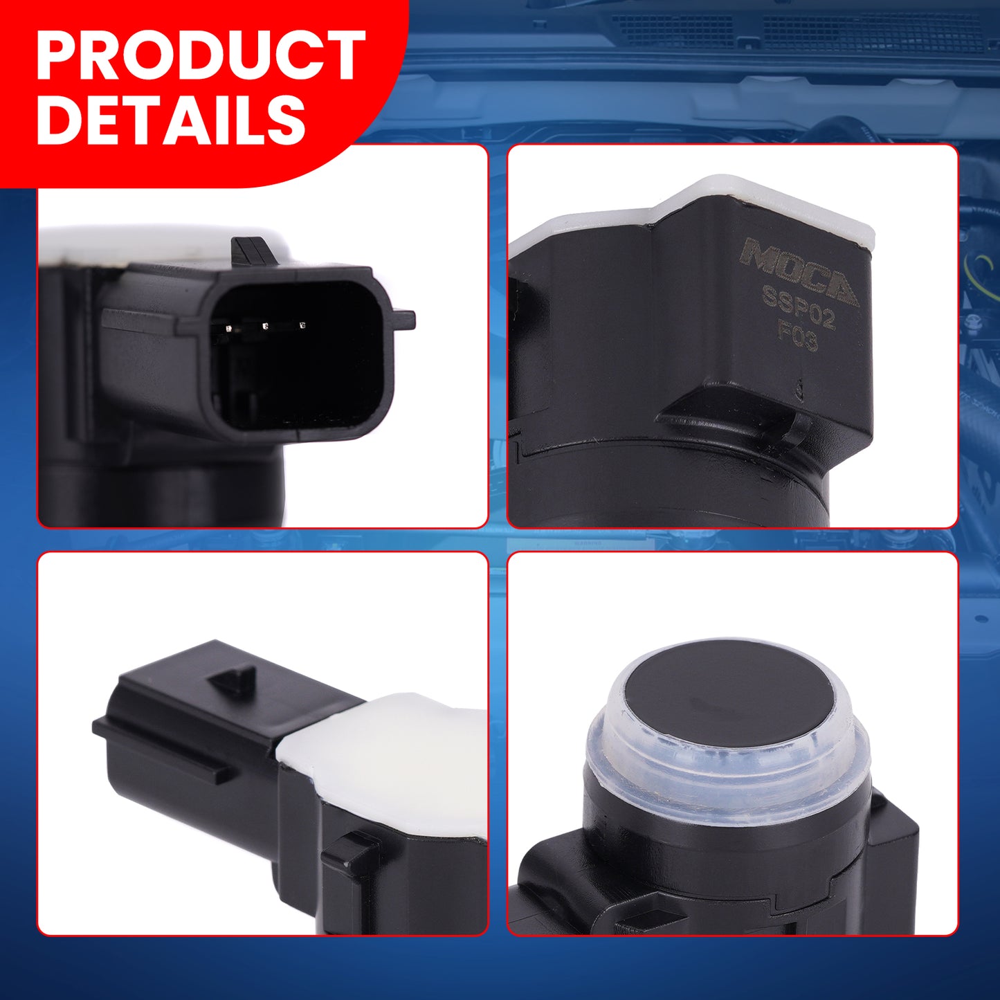 MOCA Parking Aid Sensor Fit for 2015-2017 Chrysler 200 & 2016-2019 Dodge Durango & 2014-2018 Jeep Cherokee
