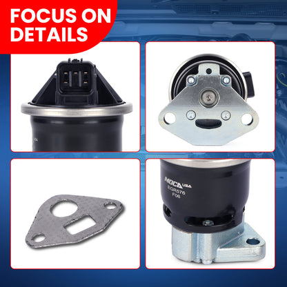 Válvula EGR MOCA EGV576 compatible con Acura EL L4 1.7L 2001-2005 y Honda Civic L4 1.7L 2001-2005