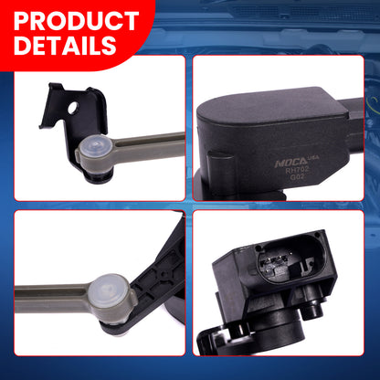 MOCA V10-72-0070 Rear Left Ride Leveling Height Sensor Fit for 2003-2013 Bentley Continental & 2004-2010 Audi A8 Quattro & 2004-2006 Volkswagen Phaeton