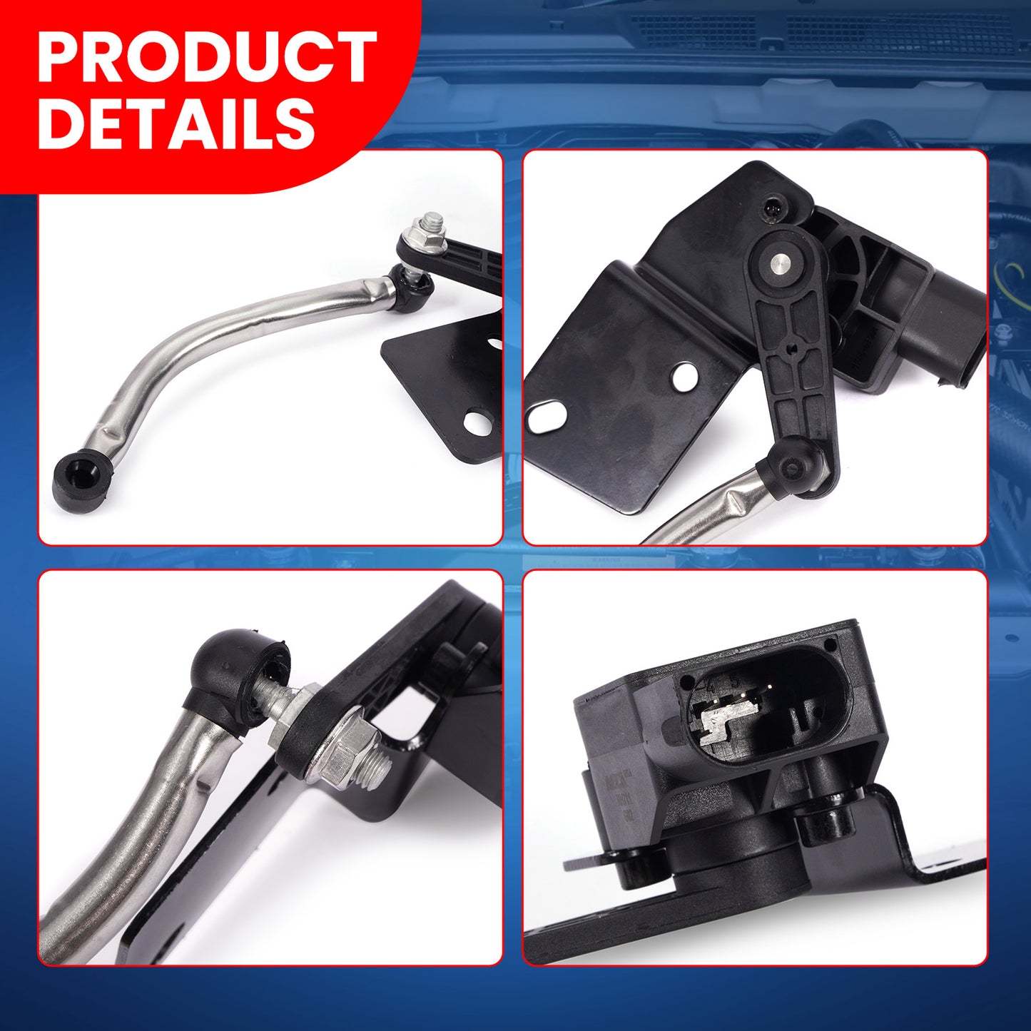 MOCA RH3711 Front Right Height Level Sensor Fit for 2011-2015 Dodge Durango 3.6L 5.7L & 2011-2015 Jeep Grand Cherokee 3.6L 5.7L