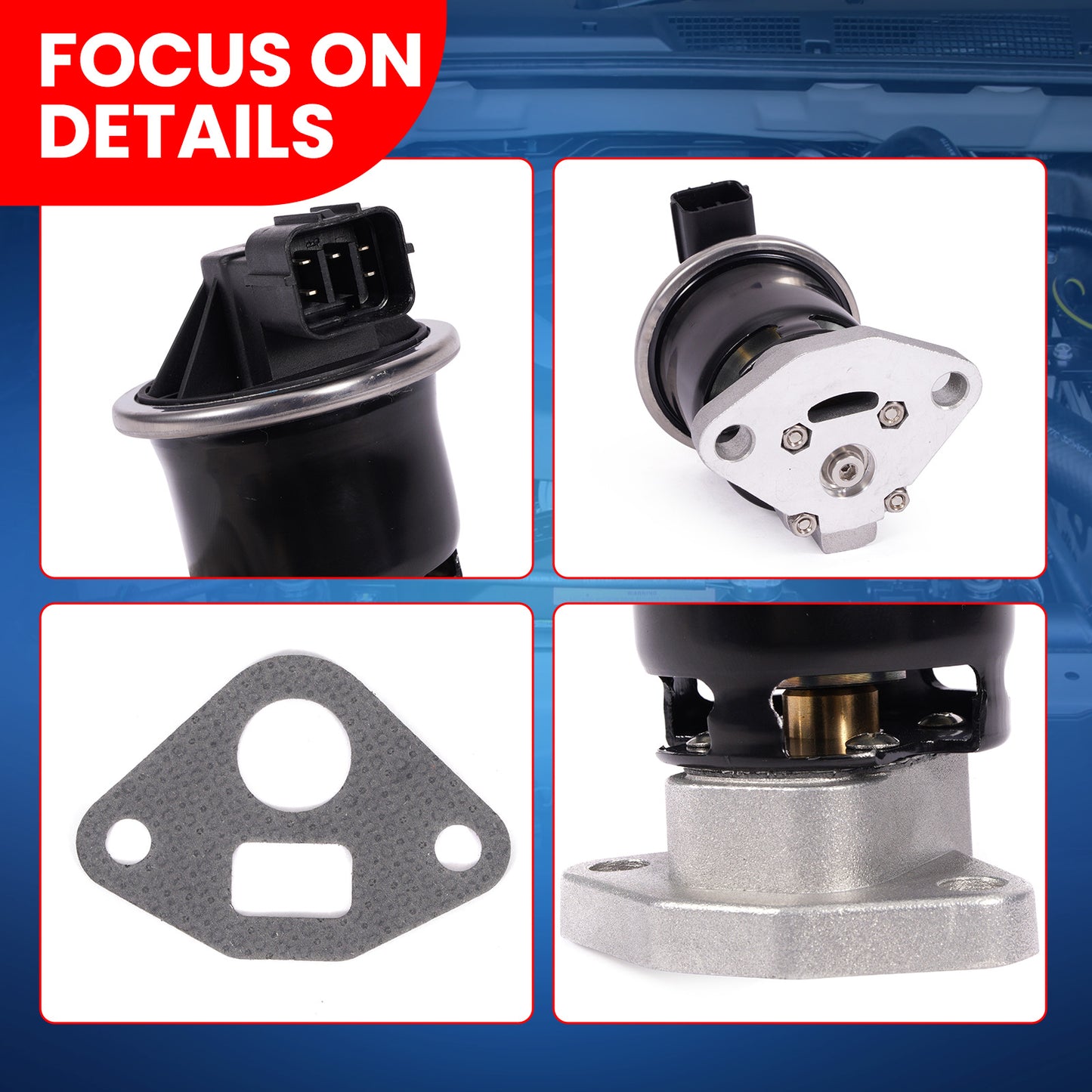 MOCA EGV1147 EGR Valve Fit for 2006-2011 Honda Civic 1.8L