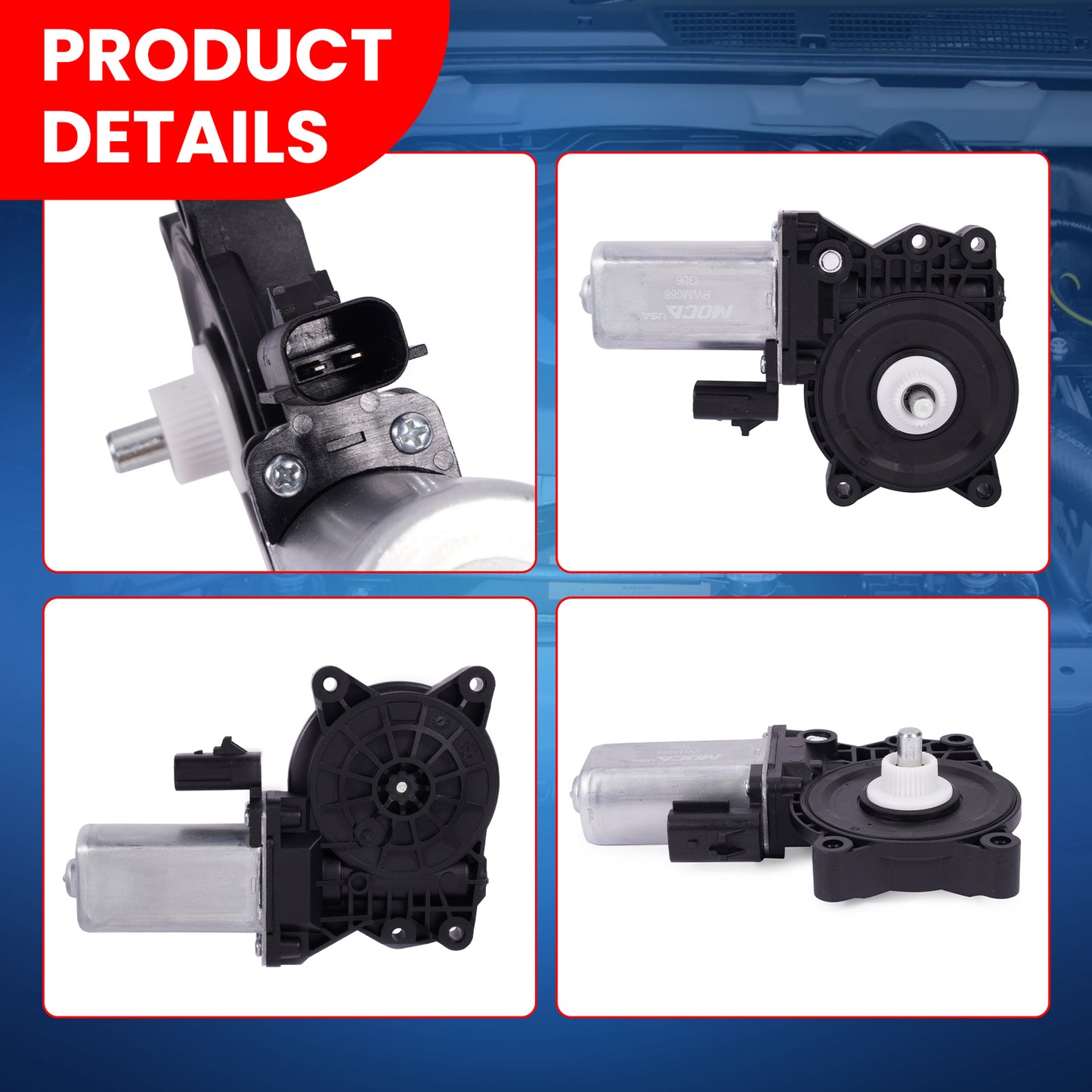 MOCA Front Rear Power Window Motor Fit for 2013-2020 Chevrolet Sonic & 2016 Chevrolet Cruze Limited & 2012/4/26-2015 Chevrolet Cruze