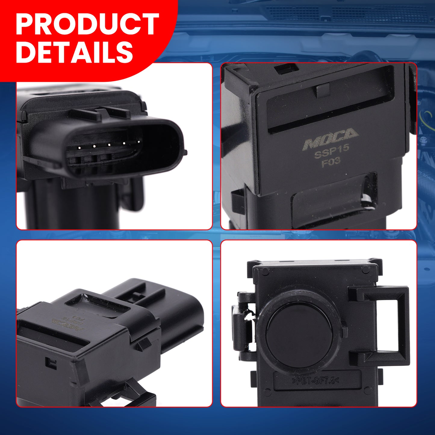 MOCA Parking Aid Sensor Fit for 2010-2013 Lexus GX460 & 2010-2012 Lexus RX350 RX450h & 2011-2017 Toyota Sienna
