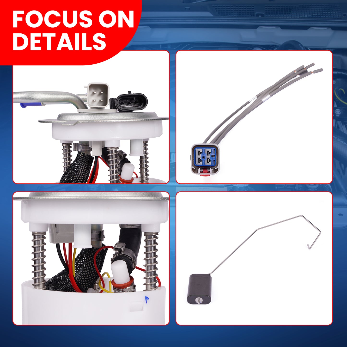 MOCA E3559M Fuel Pump Module Assembly for 2002-2004 Chevrolet Tahoe & GMC Yukon 5.3L