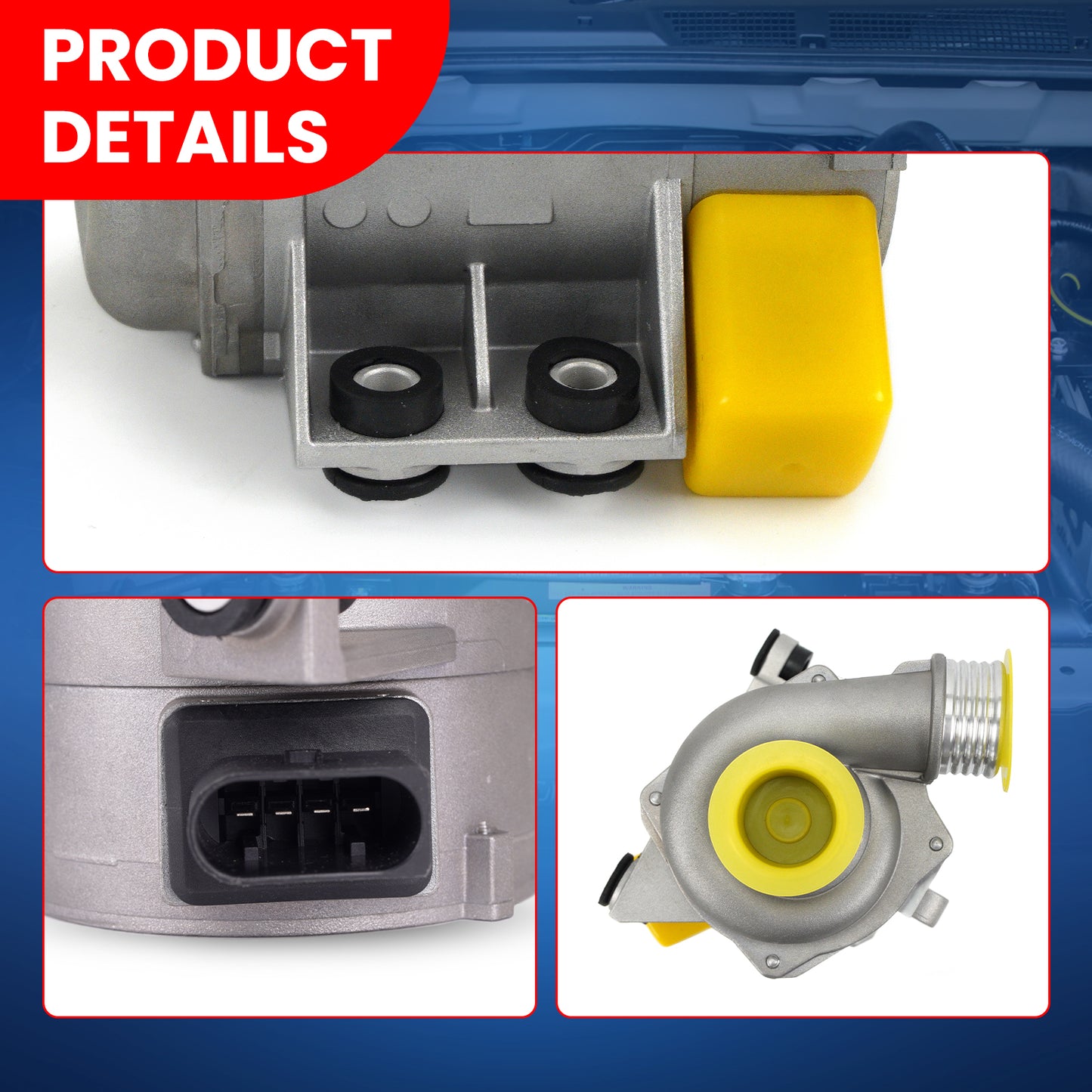 Bomba de agua eléctrica MOCA para BMW 128i 3.0L (2008-2013), BMW 328i 3.0L (2007-2013), BMW X3 X5 3.0L (2007-2010) y BMW Z4 3.0L (2006-2011)